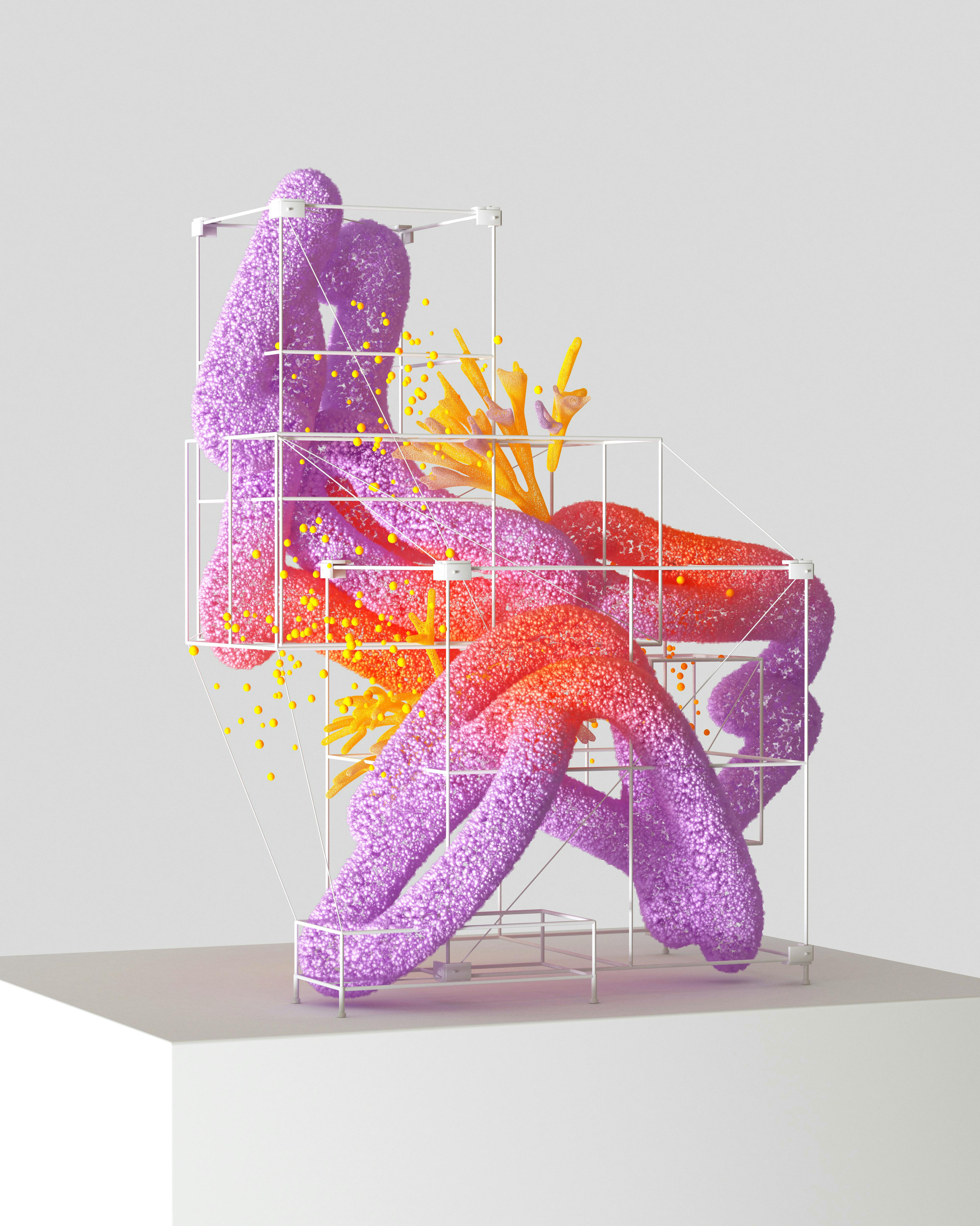 Digital art sculpture